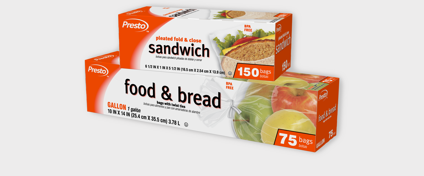 Sandwich and Food and Bread Bags