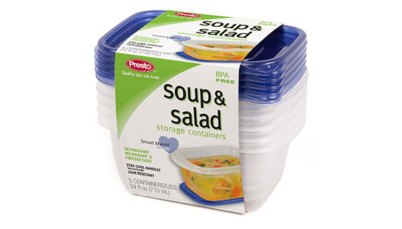 24 oz. Soup & Salad Food Storage Containers | Presto Consumer