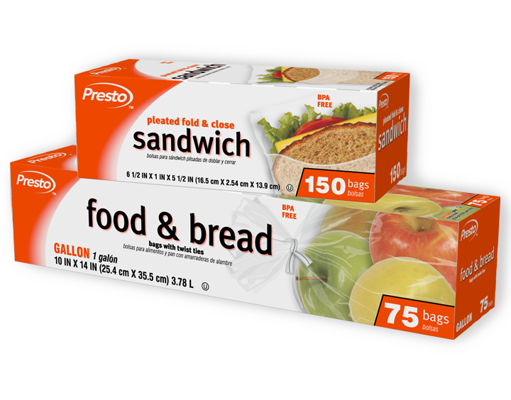 Fold 'N Close and Food & Bread Storage Bags