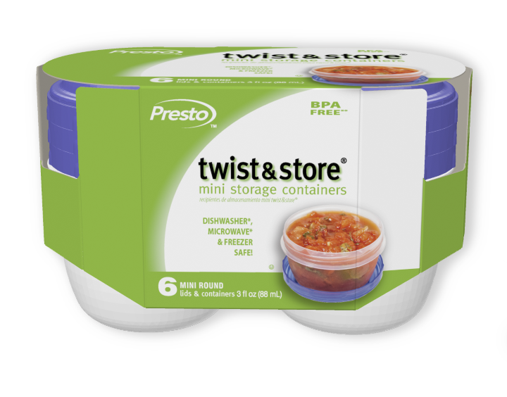 Twist N Store Food Storage Containers, Food Storage Containers